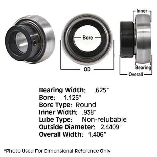 Tractor Non-Relubri Fits CATable Cylindrical Ball Bearing With Collar
